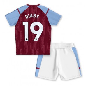 Aston Villa Moussa Diaby #19 Domaci Dres za Dječji 2023-24 Kratak Rukavima (+ kratke hlače)